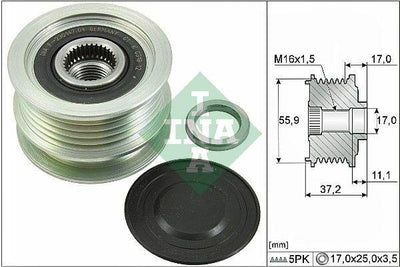 Valeo Alternator Pulley 535011610 - 120Ah for 1998-2007 Clio — Starting & Charging