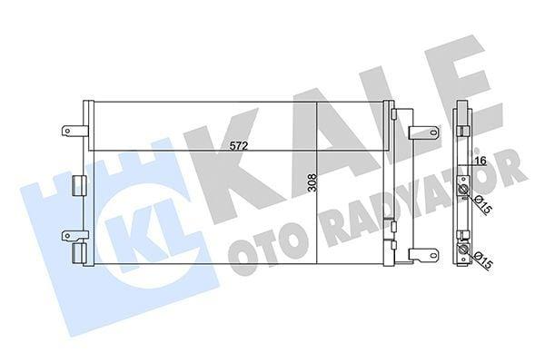 KALE Climate Radiator Condenser - Fits 02 Doblo 1.4-1.6 — Condensers & Evaporators