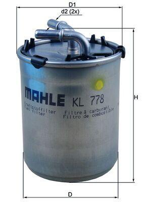 Mahle KL778 Fuel Filter VW Polo/Cordoba/Fabia/A1 1.2-1.4 TDI 09- — Fuel Delivery