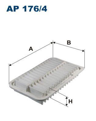 Filtron AP176-4 Air Filter Suzuki Splash 08-14 Opel Agila B 08-11 Swift 08-10 — Air & Cabin Filters