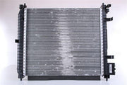 nissens-water-radiator-nissan-sunny-13, close-up-nissens-water-radiator, installed-nissens-water-radiator-nissan-sunny Nissens Water Radiator - Nissan Sunny 13 | Built-In Oil Cooler Nissens Water Radiator for Nissan Sunny 13 water-radiator, nissan-sunny-13, nissens, auto-parts, car-maintenance, mechanics, built-in-oil-cooler, aluminum-fins, plastic-tank, ai-generated