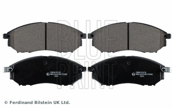 blueprint front brake pads for nissan qashqai, blueprint brake pads installation, vehicle brake pad specifications BLUEPRINT Front Brake Pads - Compatible with Nissan Qashqai, Navara, Pathfinder, and Infiniti | Length 6.2 in, Width 2.3 in BLUEPRINT Front Brake Pads for Nissan Qashqai & More brake-pads, blueprint, nissan-parts, car-maintenance, front-brake, automotive, vehicle-accessories, auto-parts, replacement-parts, ai-generated
