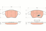 TRW GDB1605 Front Brake Pads - Enhance Your Vehicle's Stopping Power