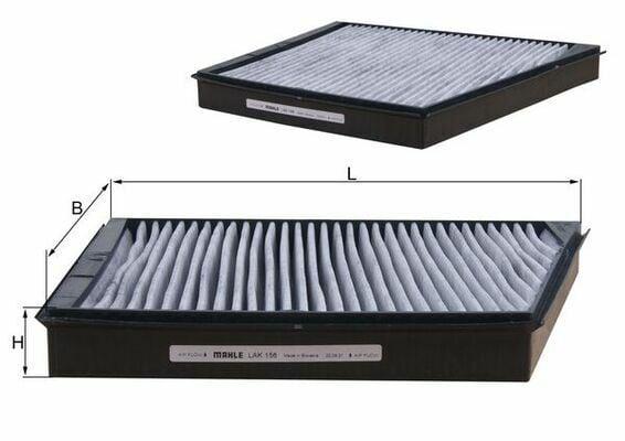 MAHLE LAK156 Pollen Filter - Active Carbon Filter for E-Class (2004-2011) — Air & Cabin Filters