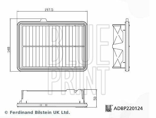 Blueprint Air Filter - ADBP220124 for City 1.5 — Blue Print, Air & Cabin Filters