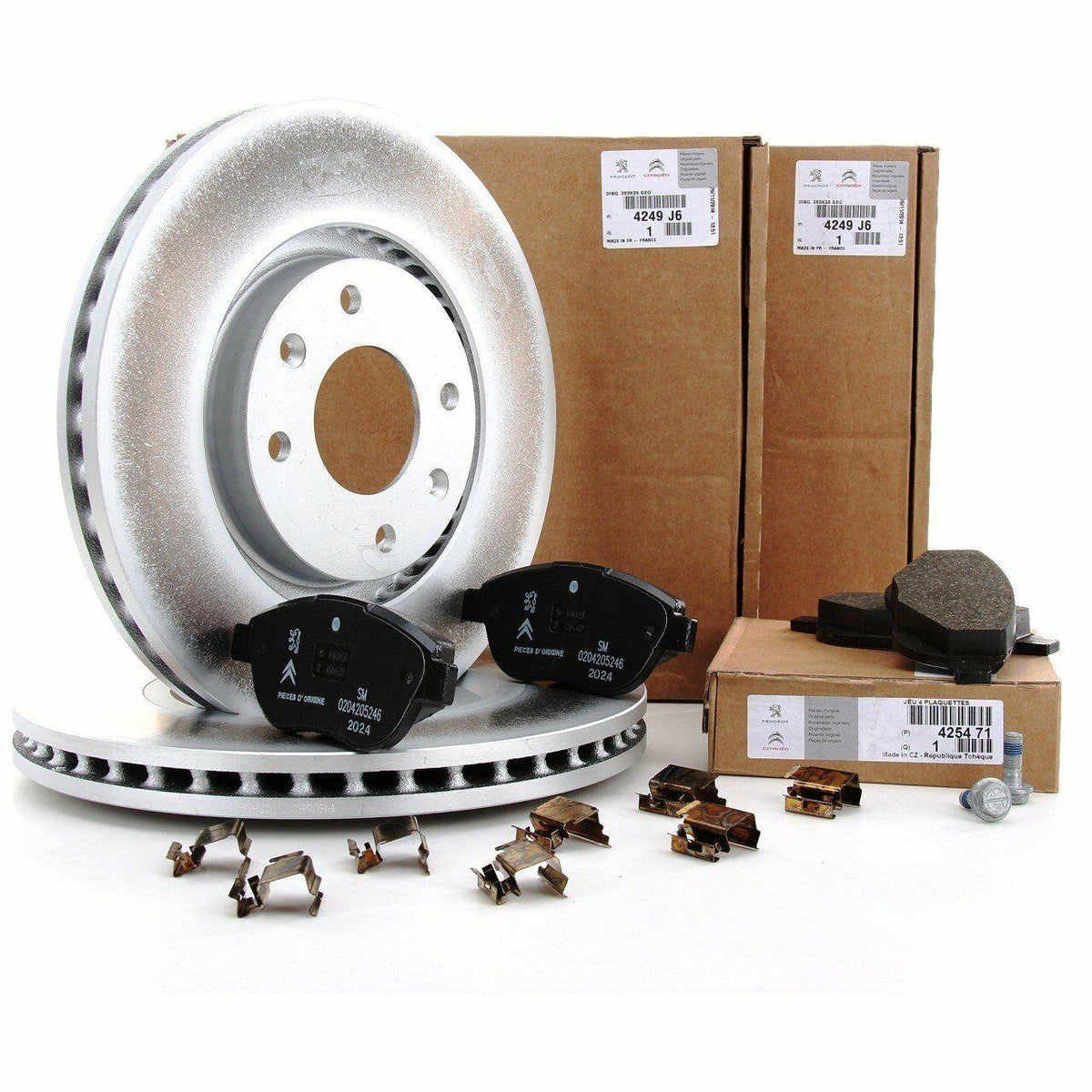 Citroen Front Brake Disc and Pad Set - Original for C4 2005-2010 — Citroën, Brake Pads