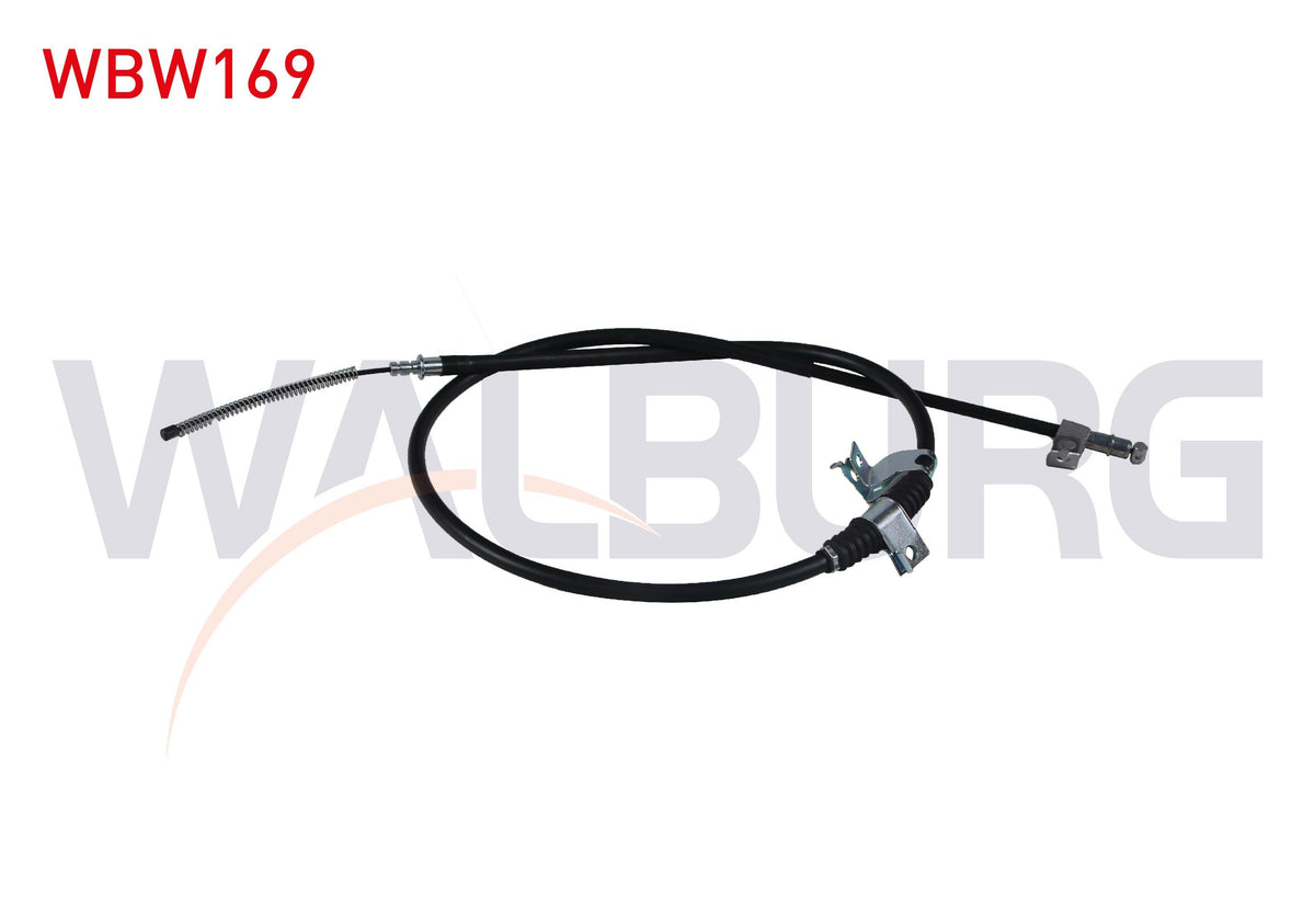 WALBURG WBW169 El Brake Cable Rear Right with Disc Citroen C-Crosser (Ep) / Mitsubishi Outlander II (Cww) 2.0DI-D / Peugeot 4007 2.2Hdi 2007
