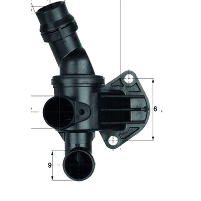 MAHLE Thermostat 87°C - Compatible with Golf V & Jetta III 2.0FSI — Water Pump & Thermostat
