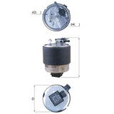 Mahle KL440-44 Diesel Fuel Filter Fits 11 Qashqai, Xtrail and 2 more models — Fuel Delivery