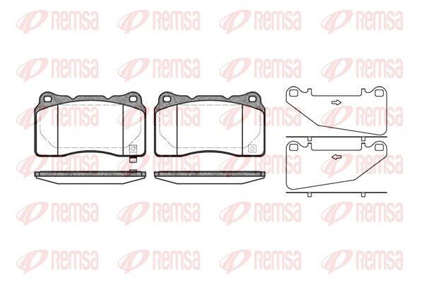 REMSA 0666.32 Brake Pad — Brake Pads