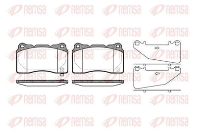 REMSA 0666.32 Brake Pad — Brake Pads