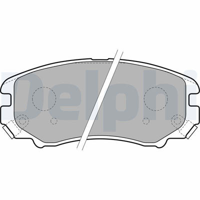 Delphi LP1902 Brake Pad Set - Optimized Performance — Brake Pads