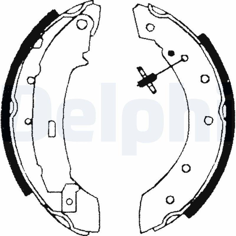 Delphi LS1717 Brake Shoe — Brake Cables & Hardware