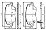 BOSCH Disc Brake Pads Set 0986495392 for 15 Egea