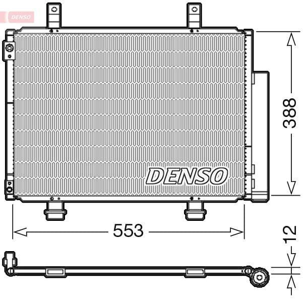 DENSO DCN47007 AC Condenser - Compatible with 10-Swift 1.2-1.3Ddis — Condensers & Evaporators