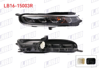 LABO LB16-15003R Daytime Headlight Right Citroen C3 2020 — Headlights