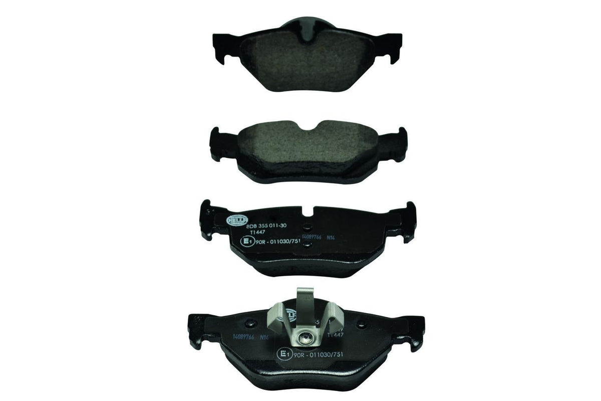 Hella 8DB355011-301 Brake Pad Rear (with Bracket) BMW E87 E90 X1 E84 — Brake Pads