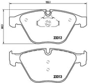 brembo-p06054-brake-pad-set, brembo-brake-pads-e60-e65-e66 BREMBO P06054 Brake Pad Set - Front for E-60 E-65 E-66 | 155mm Width BREMBO P06054 Brake Pad Set for E-60 E-65 E-66 brembo, brake-pads, e60-e65-e66, car-parts, front-brake, mechanics, car-owners, premium-quality, ai-generated, performance-parts