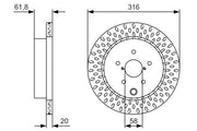 bosch brake disc for impreza wrx sti 2011, high quality ventilated brake disc, technical specifications of bosch brake disc BOSCH 0986479V05 Brake Disc - Impreza 2.5 WRX/STI AWD 2011 | Ventilated Design BOSCH 0986479V05 Brake Disc - Impreza 2.5 WRX/STI AWD 11 bosch, brake-disc, subaru-impreza, wrx, sti, 2011, automobile-parts, ventilated-brake, car-maintenance, ai-generated