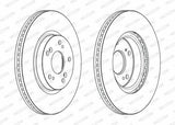 FERODO Disc Brake DDF2473C for 12 Civic — Brake Rotors & Drums