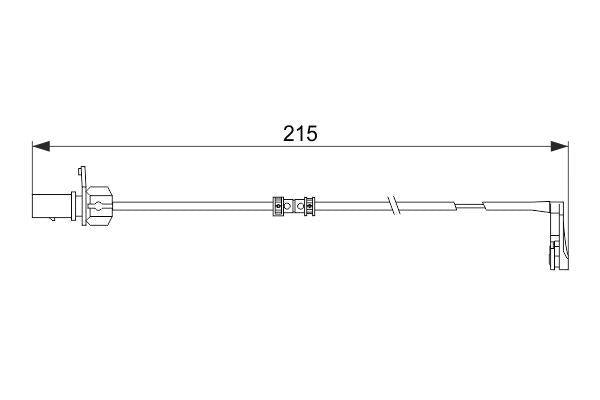 BOSCH Brake Pad Cable Rear - 12-AI.A6-A7 — Brake Pads