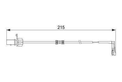 BOSCH Brake Pad Cable Rear - 12-AI.A6-A7 — Brake Pads
