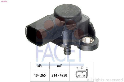 Facet 10.3102 Intake Manifold Pressure Sensor W203 W204 C209 W212 W221 Sprinter 96-16