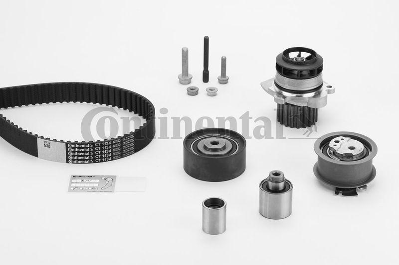 CONTINENTAL CTAM CT1134WP1 VW Passat Cjaa / Cbba 2.0 TDI Timing Belt Set, with Water Pump — Water Pump & Thermostat