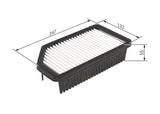 BOSCH Air Filter F026400414 for 12-Rio 1.2-1.25Cvvt — Air & Cabin Filters