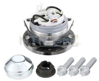 SNR R15347 Wheel Hub Astra H 04-10 Front with Bearing 4 Lug with ABS — Hub Assemblies