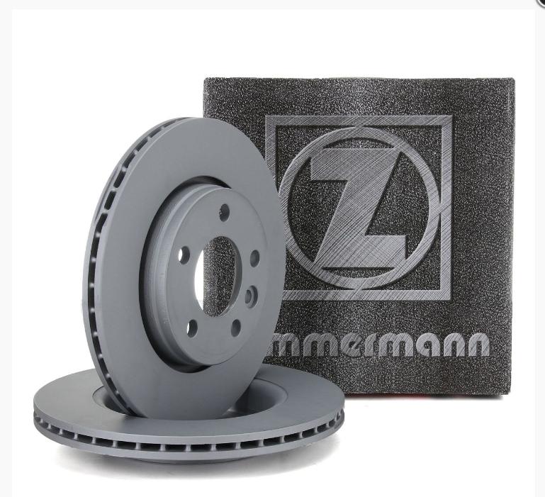 BMW 34216792227 F30 Body Rear Brake Disc Set Zimmermann Brand Set — Brake Rotors & Drums