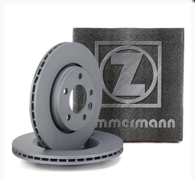 BMW 34216792227 F30 Body Rear Brake Disc Set Zimmermann Brand Set — Brake Rotors & Drums