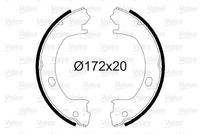 Valeo 564057 Parking Brake Shoe Chrysler 300M Neon Cruiser Stratus — Brake Cables & Hardware
