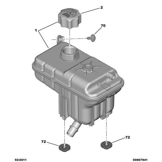 Citroen C5 2008-2015 Spare Water Tank Original