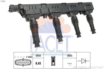 Facet 96300 Ignition Coil Corsa C Corsa D Astra H 1.2 1.4 09-12Xep Z — Coils & Plugs