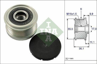INA Alternator Pulley — Starting & Charging