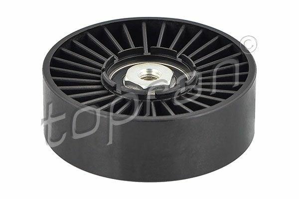topran v-belt tensioner pulley for vw passat, vw passat v-belt tensioner specifications, topran tensioner pulley side view TOPRAN V-Belt Tensioner Pulley - Durable and Reliable for VW Passat 1.9 TDI | 1.02 in Width, 3.07 in Diameter TOPRAN V-Belt Tensioner Pulley for VW Passat 1.9 TDI topran, v-belt-tensioner-pulley, vw-passat-parts, car-accessories, automotive-repair, mechanics-tools, engine-parts, car-owners, durable-pulley, ai-generated
