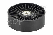 topran v-belt tensioner pulley for vw passat, vw passat v-belt tensioner specifications, topran tensioner pulley side view TOPRAN V-Belt Tensioner Pulley - Durable and Reliable for VW Passat 1.9 TDI | 1.02 in Width, 3.07 in Diameter TOPRAN V-Belt Tensioner Pulley for VW Passat 1.9 TDI topran, v-belt-tensioner-pulley, vw-passat-parts, car-accessories, automotive-repair, mechanics-tools, engine-parts, car-owners, durable-pulley, ai-generated