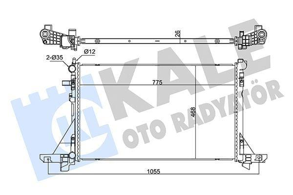Kale Radiator 10 Master 2.3Dci-Ac - Aluminum Cooling Solutions — Radiators & Fans