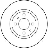 TRW DF1747 Front Brake Disc 500 (312_) - High Carbon, Painted — Brake Rotors & Drums