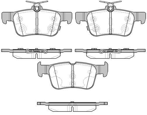 MGA 55685 Brake Pad Rear-(Ford: Mondeo V / Ford: Kuga /) — Brake Pads