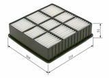 BOSCH Air Filter 1457433969 - Air Filter for Colt 1.3-1.6 (1996-2006) — Air & Cabin Filters