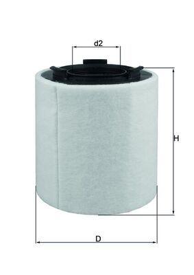 Mahle LX2831 Air Filter VW Polo/Audi A1/Seat Ibiza/Skoda Fabia 1.2-1.6 TDI-TSI 09-15 — Air & Cabin Filters
