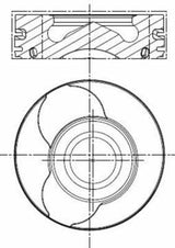 MAHLE Motor Piston Ring 76.00mm Std for Clio Kangoo 1.5 dCi K9k — Pistons & Rotating