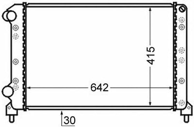 BEHR CR753000S Water Radiator - Fiat Doblo MPV Cargo — Radiators & Fans