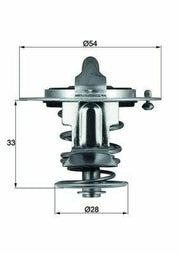 mahle tx7285d thermostat front view, mahle tx7285d thermostat side view, mahle tx7285d thermostat technical specifications MAHLE TX7285D Thermostat - 85°C for Hyundai Accent, Era, Getz, Cerato & Rio | 28mm Diameter MAHLE TX7285D Thermostat - 85°C for Car Owners & Mechanics mahle, thermostat, automotive-parts, car-maintenance, hyundai-accessories, mechanics-tools, engine-performance, coolant-system, ai-generated, replacement-part