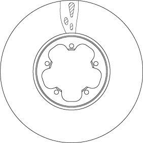 TRW DF6752S Disc Front (Ad) 13-Transit.Custom 2.2Tdci (Box Price Single) | Set of 2