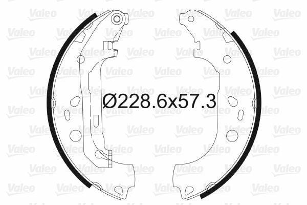 VALEO Rear Brake Shoe for Ford Connect for Improved Safety — Brake Cables & Hardware