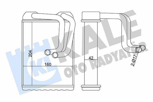 Kale Radiator 358615 - Heater Radiator for Honda Accord 90-98 — Radiators & Fans