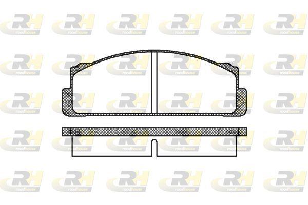 ROADHOUSE 2022.00 Brake Pad 124 07 66-07 75 — Brake Pads